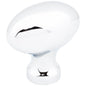 1-9/16" Overall Length Satin Nickel Football Lyon Cabinet Knob