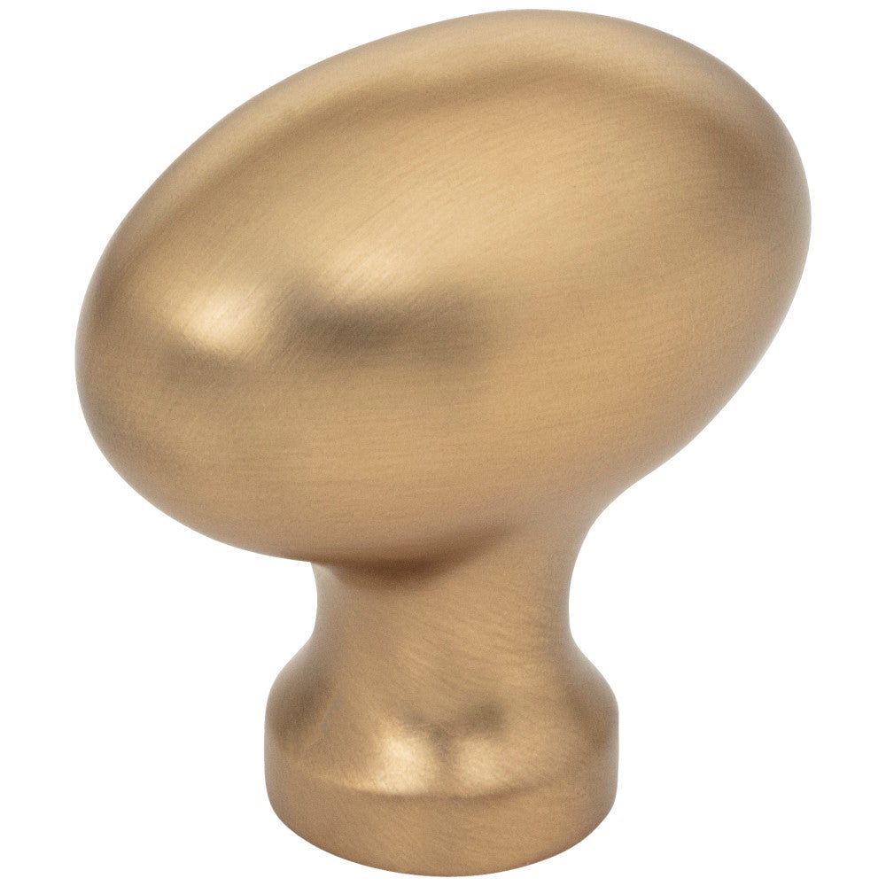 1-9/16" Overall Length Satin Nickel Football Lyon Cabinet Knob
