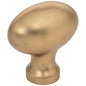1-9/16" Overall Length Satin Nickel Football Lyon Cabinet Knob