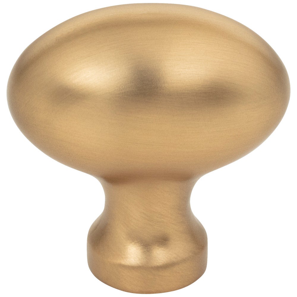 1-9/16" Overall Length Satin Nickel Football Lyon Cabinet Knob