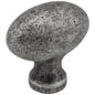 1-9/16" Overall Length Satin Nickel Football Lyon Cabinet Knob
