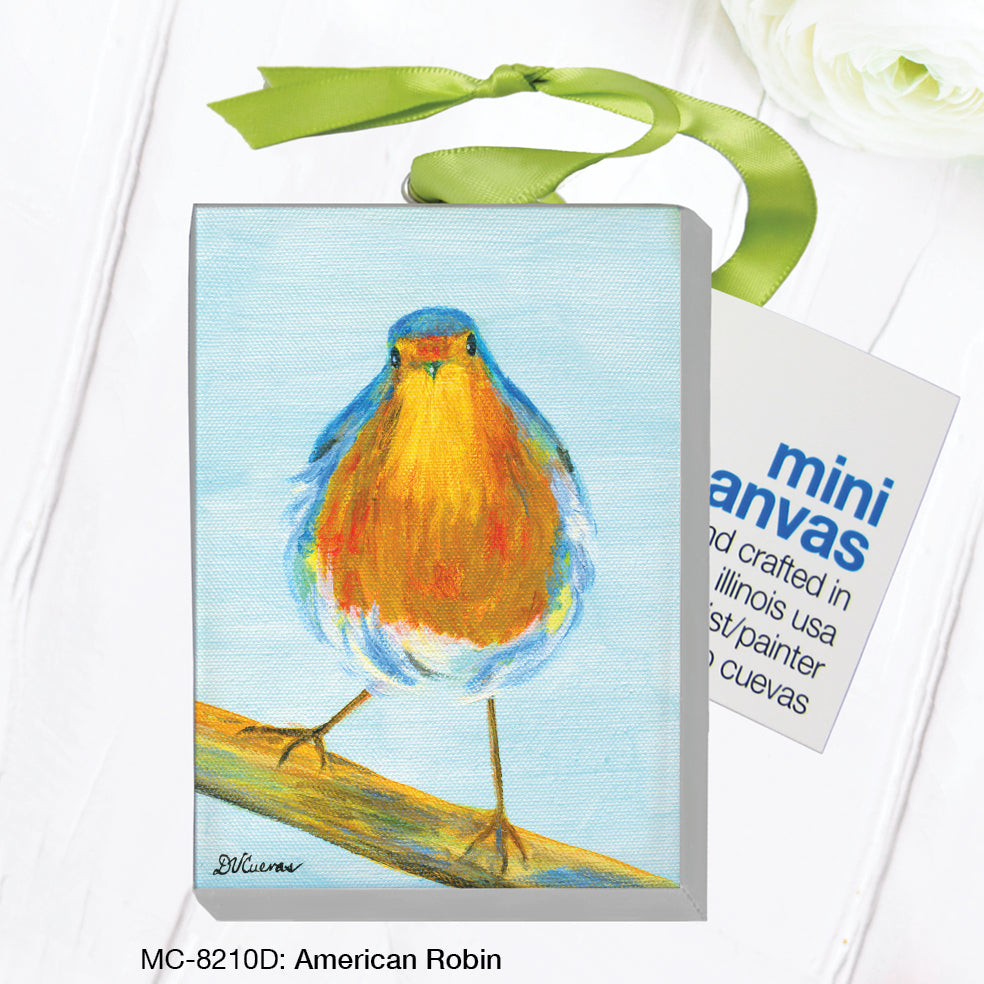 American Robin, Mini Canvas (MC-8210D)