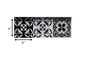4" X 4" Black White and Gray Mosaic Peel and Stick Tiles