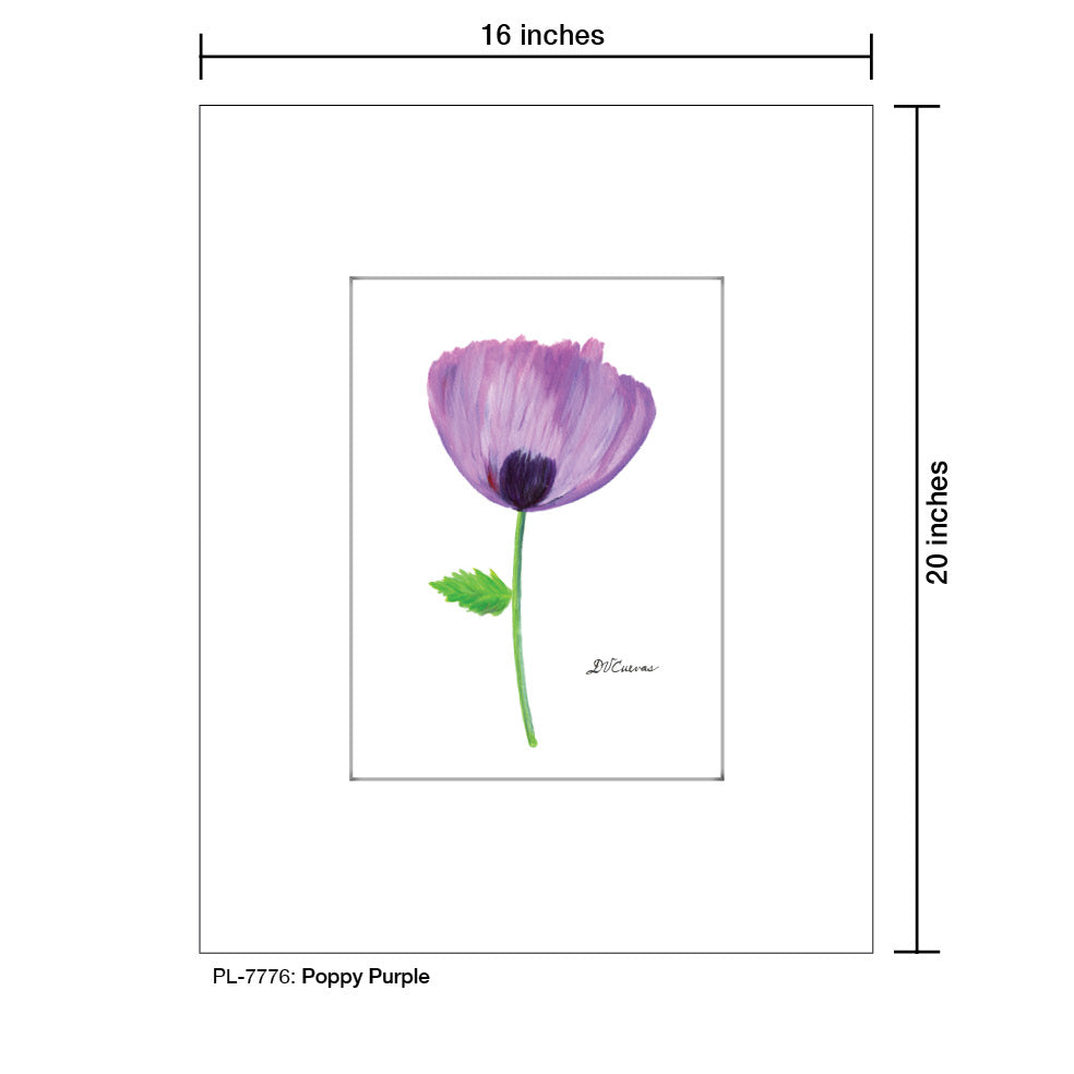 Poppy Purple, Print (#7776A)