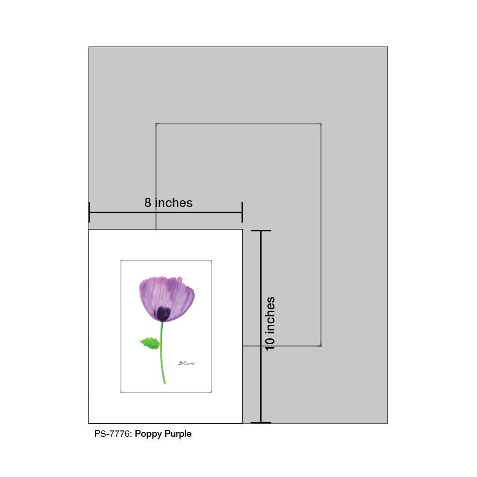 Poppy Purple, Print (#7776A)