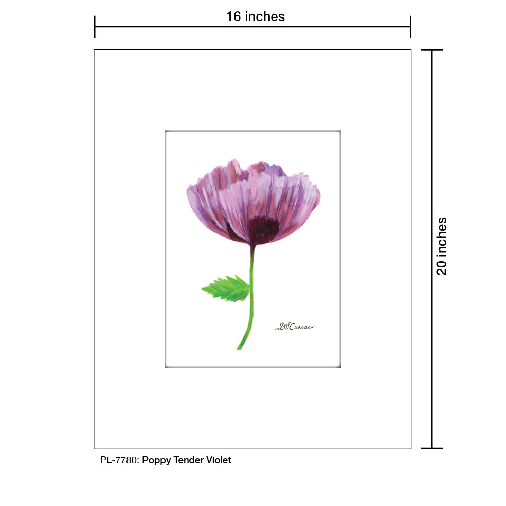 Poppy Tender Violet, Print (#7780A)