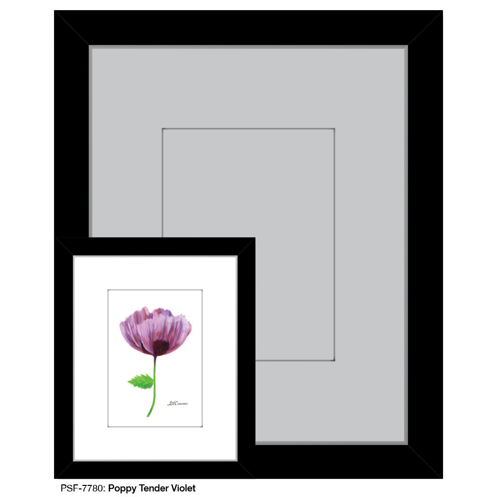 Poppy Tender Violet, Print (#7780A)