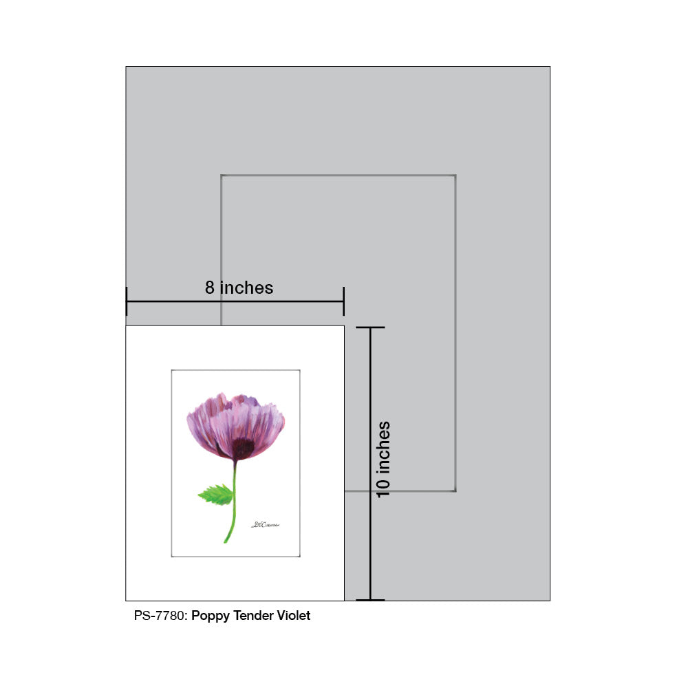 Poppy Tender Violet, Print (#7780A)