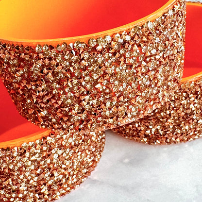 Copper Druzy BLING Tumbler Boot -fits 40oz New!