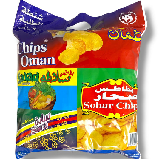 Sohar Chips, Oman Chips, Salata Chips Variety - 20 Bags of Flavorful Snack Mix