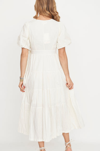 Nora Wrap Midi Dress