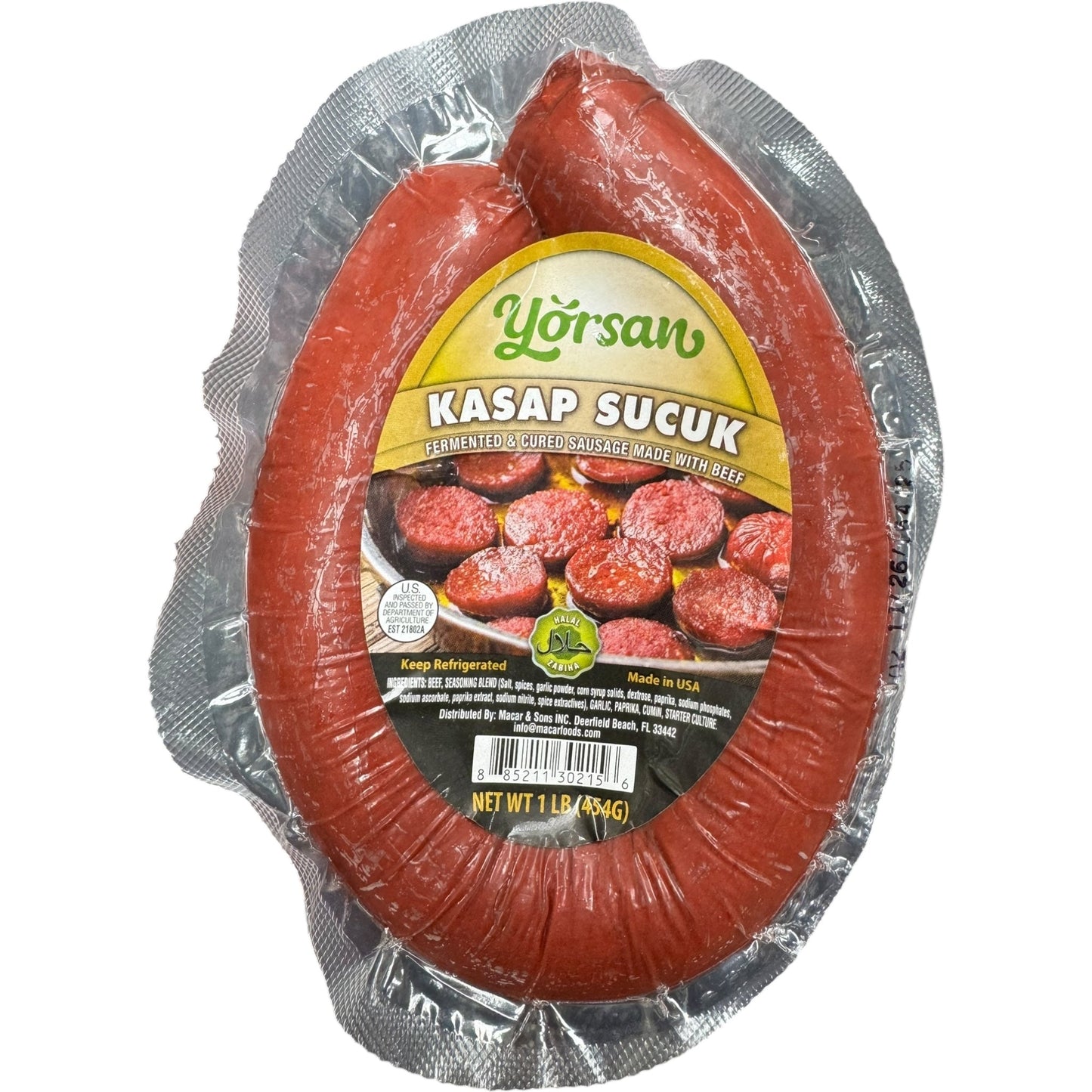 Authentic Kassap Sucuk 1Lb - Premium Turkish Spicy Sausage for Gourmet Cuisine