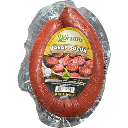 Authentic Kassap Sucuk 1Lb - Premium Turkish Spicy Sausage for Gourmet Cuisine
