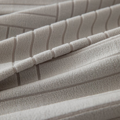 Modern Geometric Jacquard Spandex Slipcover, High Stretch Form Fitting Couch Cover