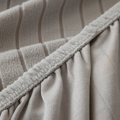 Modern Geometric Jacquard Spandex Slipcover, High Stretch Form Fitting Couch Cover