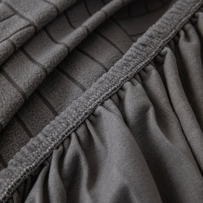 Modern Geometric Jacquard Spandex Slipcover, High Stretch Form Fitting Couch Cover