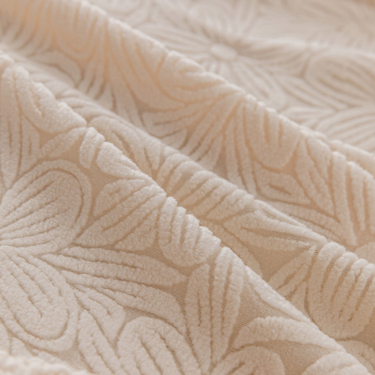 High Elastic Floral Couch Slipcover, Jacquard Stretch Non-Slip Furniture Protector