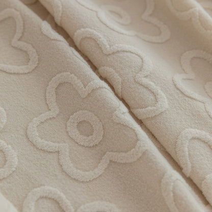 High Stretch Jacquard Sofa Slipcover, Soft Spandex Textured Floral Couch Cover