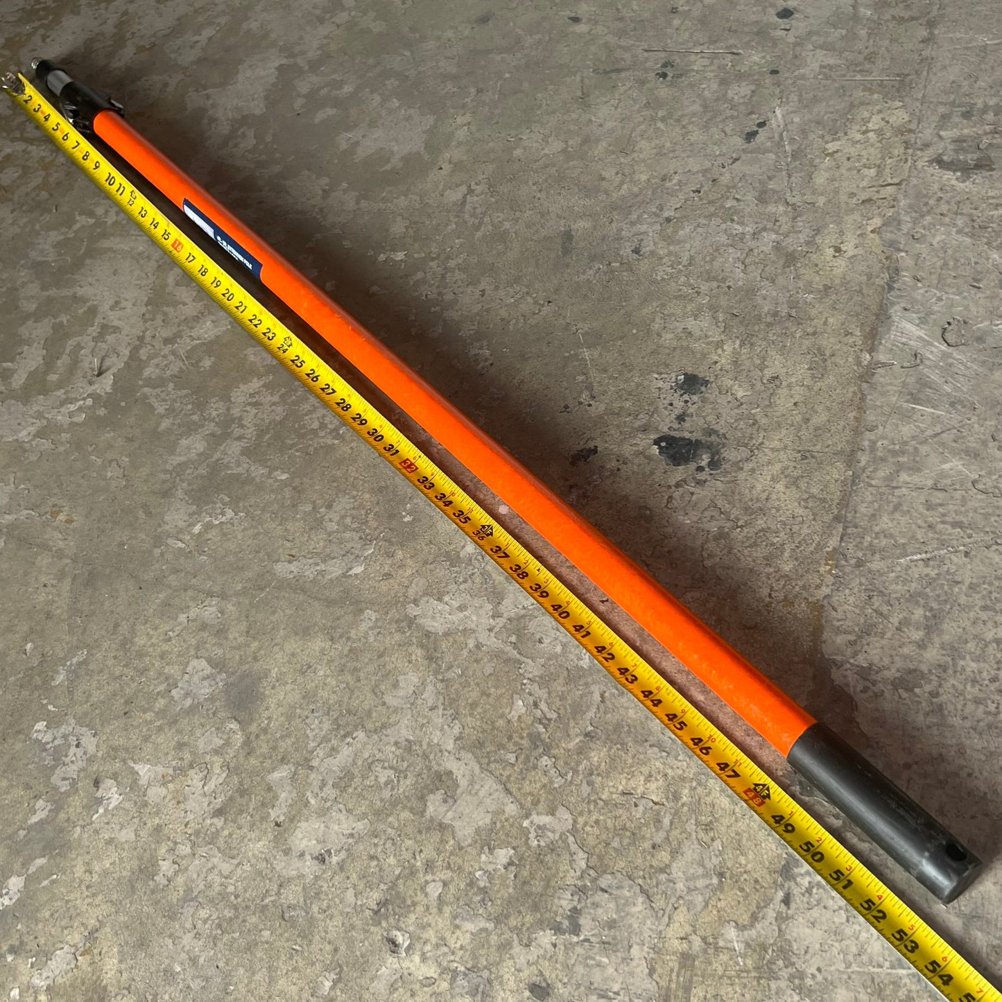 VENICE TOOLS Alumiglass Extension Pole Sz 4 ft- 8 ft, Orange 50020