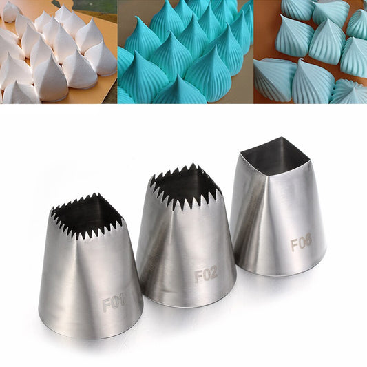 3PCS DIY Cream Icing Piping Nozzle Cupcake Nozzles