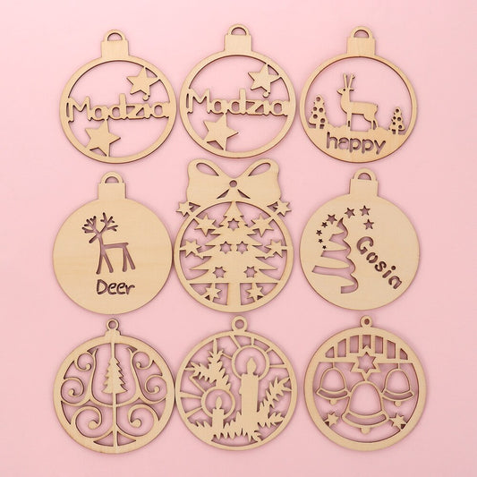 3PCS/Set 9Styles Christmas Snowflake Santa Claus