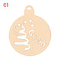 3PCS/Set 9Styles Christmas Snowflake Santa Claus