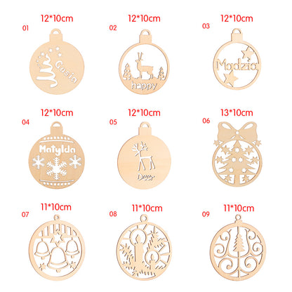 3PCS/Set 9Styles Christmas Snowflake Santa Claus