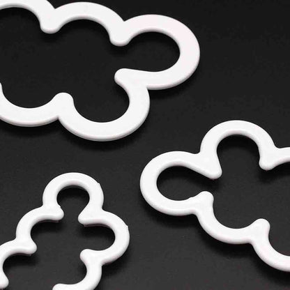 3Pcs 3D Rose Flower Cutter Fondant Sugar Kuchen