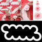 3Pcs 3D Rose Flower Cutter Fondant Sugar Kuchen