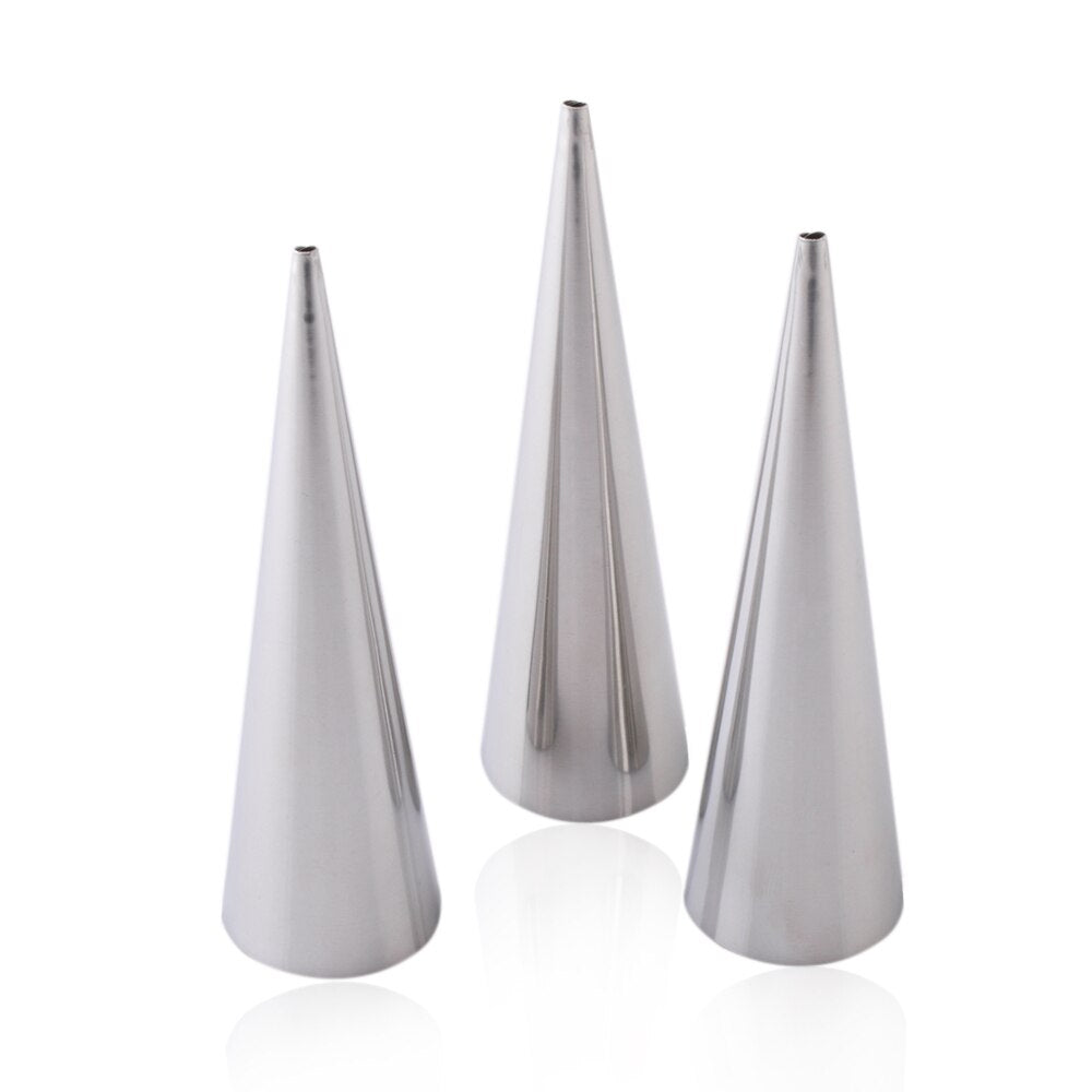 3Pcs/Set Stainless Steel Spiral Tube Baked