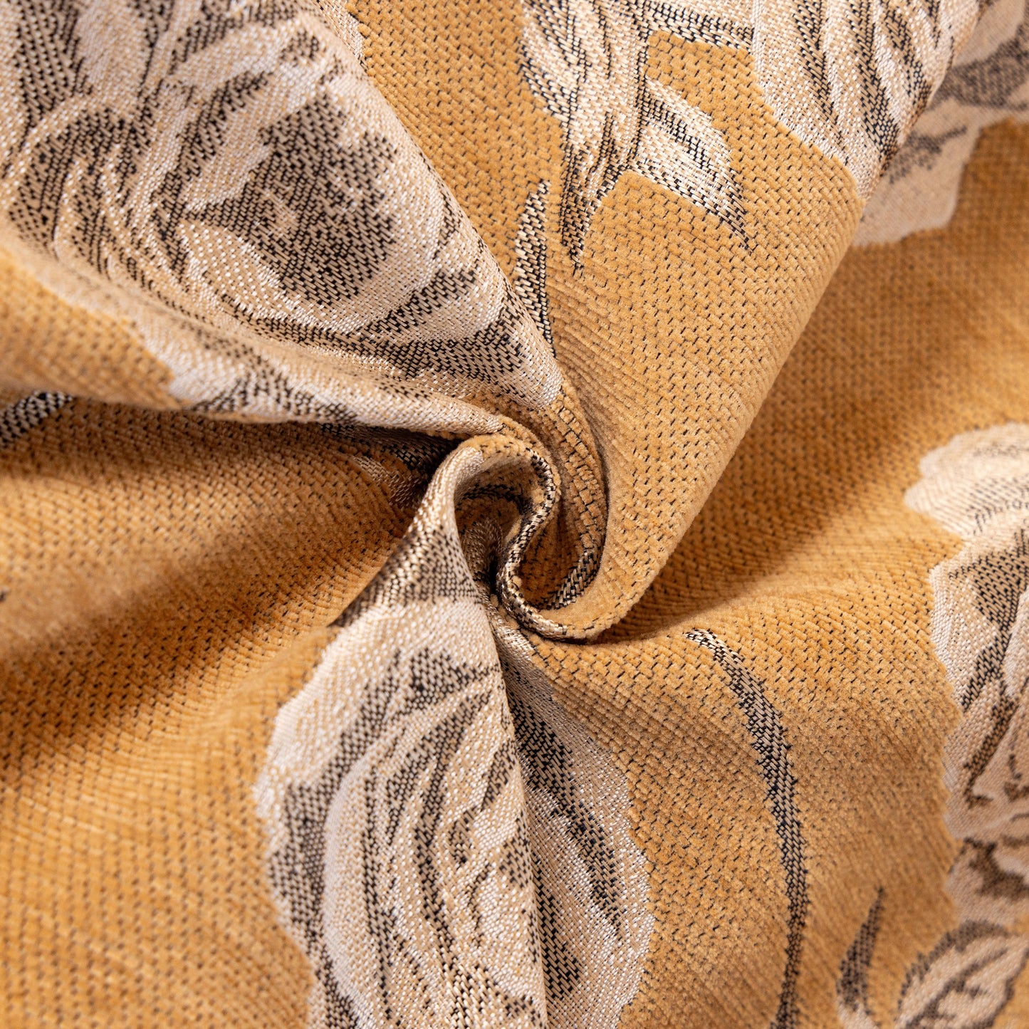 French Country Floral Sofa Cover with Ruffled Skirt, Farmhouse Decor for Living Room