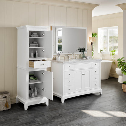 Eviva Elite Stamford 21 in. W x 18 in. D Freestanding Linen Cabinet