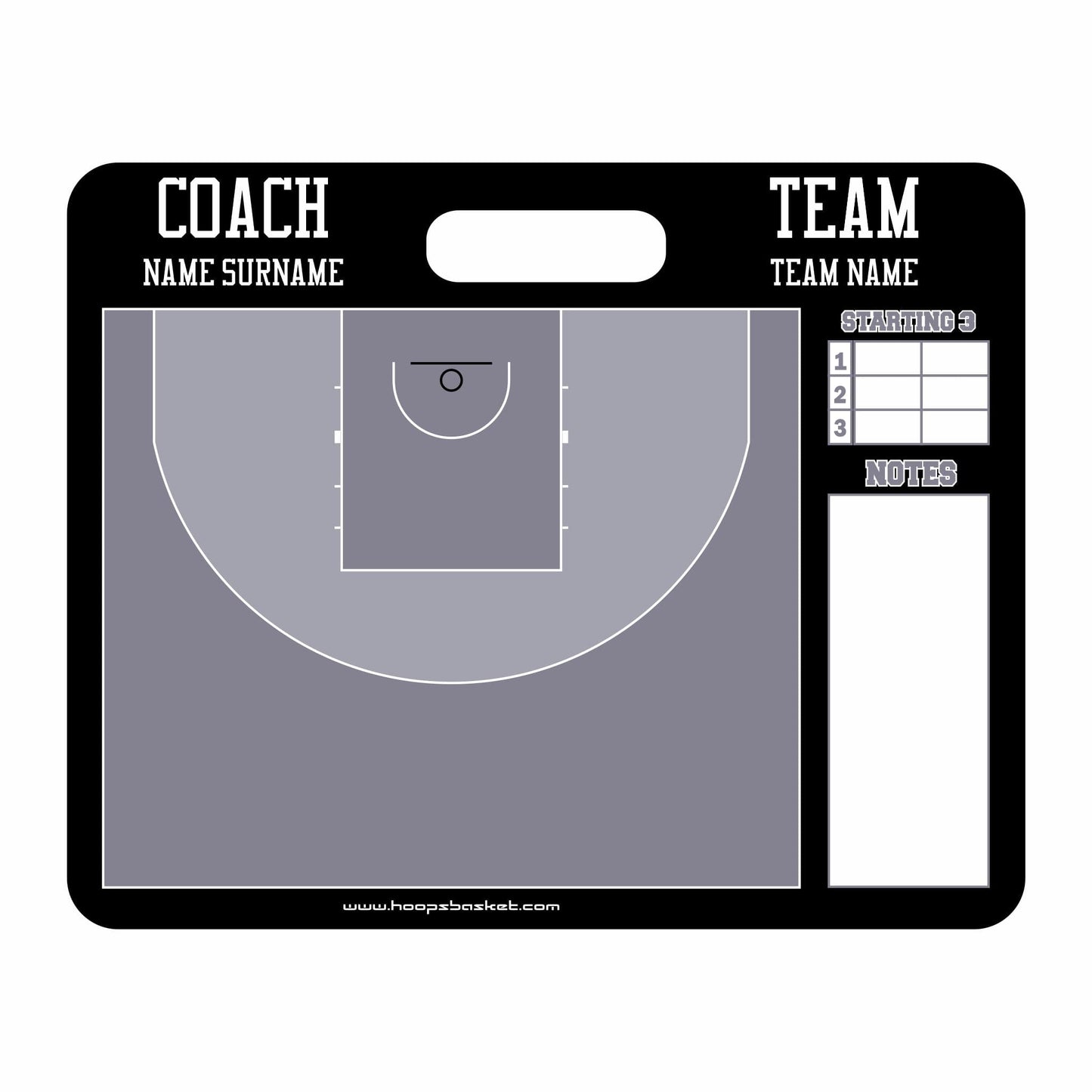Custom 3x3 Basketball Magnetic Coaching Board 15.7'' x 12.6'' / 40 cm x 32 cm