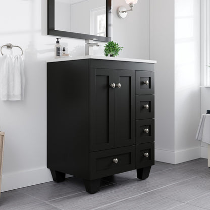 Eviva Acclaim Bath Vanity with Counter Top and Undermount Porcelain Sink (24"-30")
