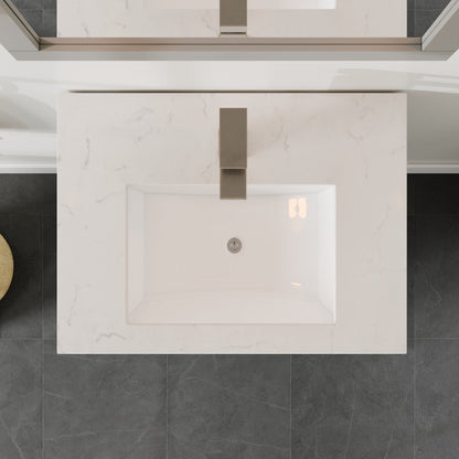 Eviva Acclaim Bath Vanity with Counter Top and Undermount Porcelain Sink (24"-30")