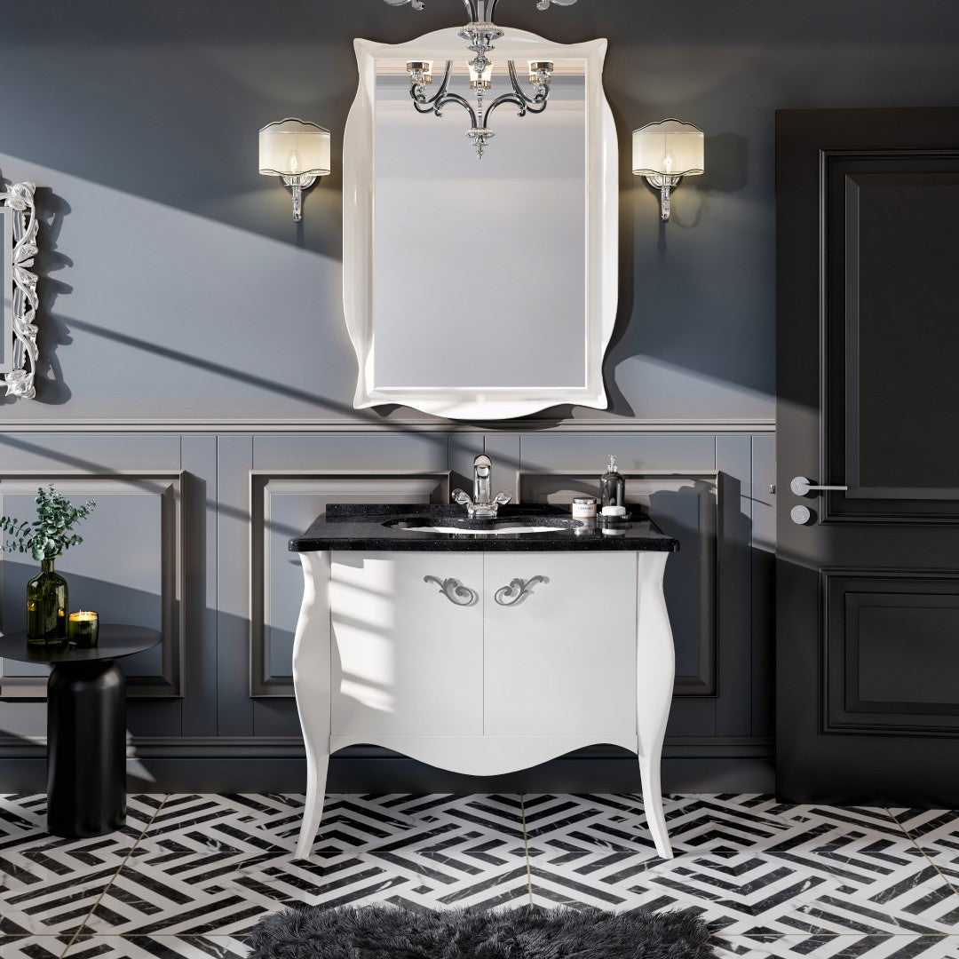 Eviva Ritz Bath Vanity with Granite Top and Undermount Porcelain Sink