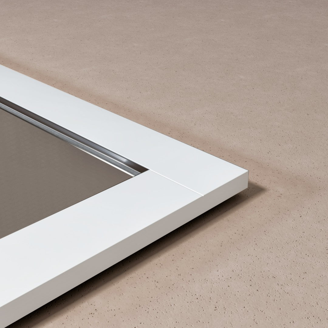 Eviva Aberdeen 72" x 30" Rectangular White Wooden Framed Mirror