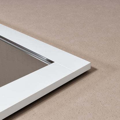 Eviva Aberdeen 72" x 30" Rectangular White Wooden Framed Mirror