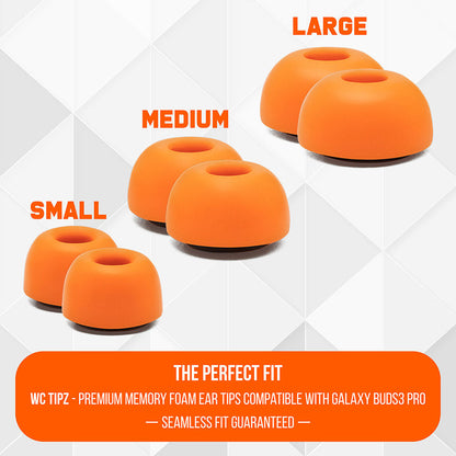Galaxy Buds 3 Pro Memory Foam Ear Tips - WC TipZ Galaxy