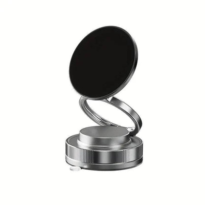 360° Magnetic Car Phone Mount with Foldable Adjustable Suction Design
