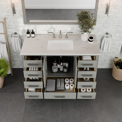 Eviva Aberdeen Bath Vanity with Counter Top and Undermount Porcelain Sink (24"-96")
