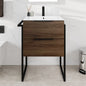 Eviva Marina Bath Vanity with Porcelain Top and Integrated Sink