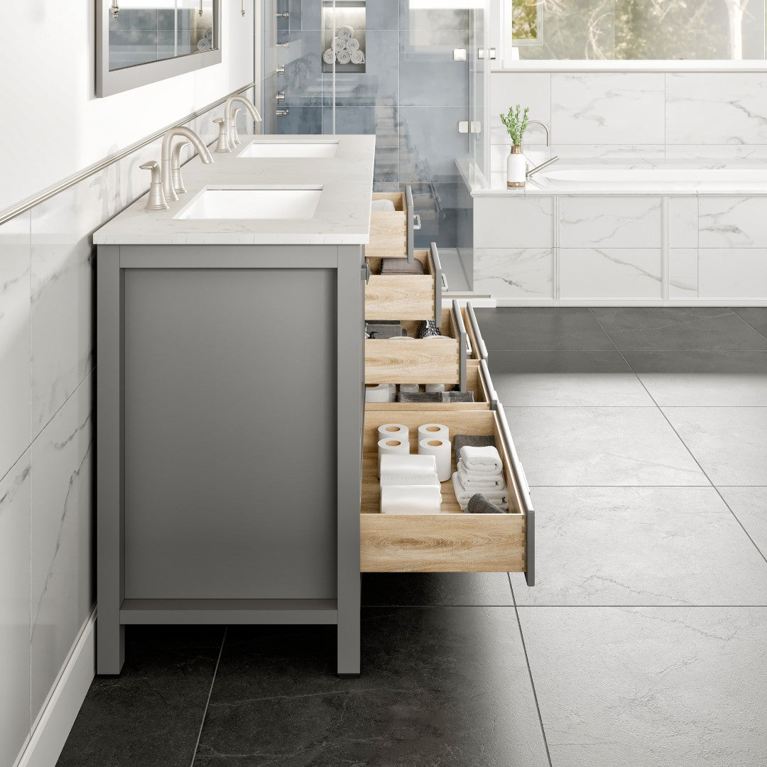 Eviva Aberdeen Bath Vanity with Counter Top and Undermount Porcelain Sink (24"-96")