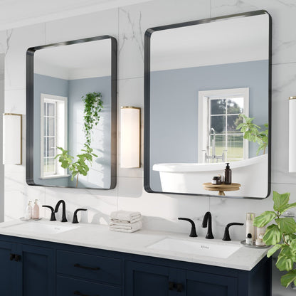 Eviva Harmony Black Metal Framed Mirror