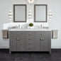 Eviva Artemis Bath Vanity with Engineered Stone Top & Undermount Porcelain Sink (42"-72")