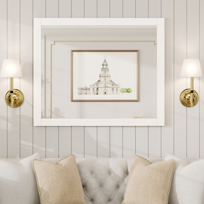 Eviva New York Wooden Framed Mirror