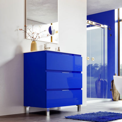 Eviva Malmo Bath Vanity with Porcelain Top and Integrated Sink