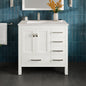 Eviva London Bath Vanity with Carrara Quartz Top and Undermount Porcelain Sink (20"-60")