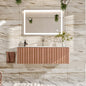 Eviva Dolce Vita Wall Mount Bath Vanity with Solid Surface Top and Integrated Sink