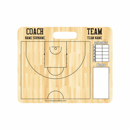 FIBA Custom American Style Magnetic Coaching Board 11.4'' x 9.4'' / 29 cm x 24 cm